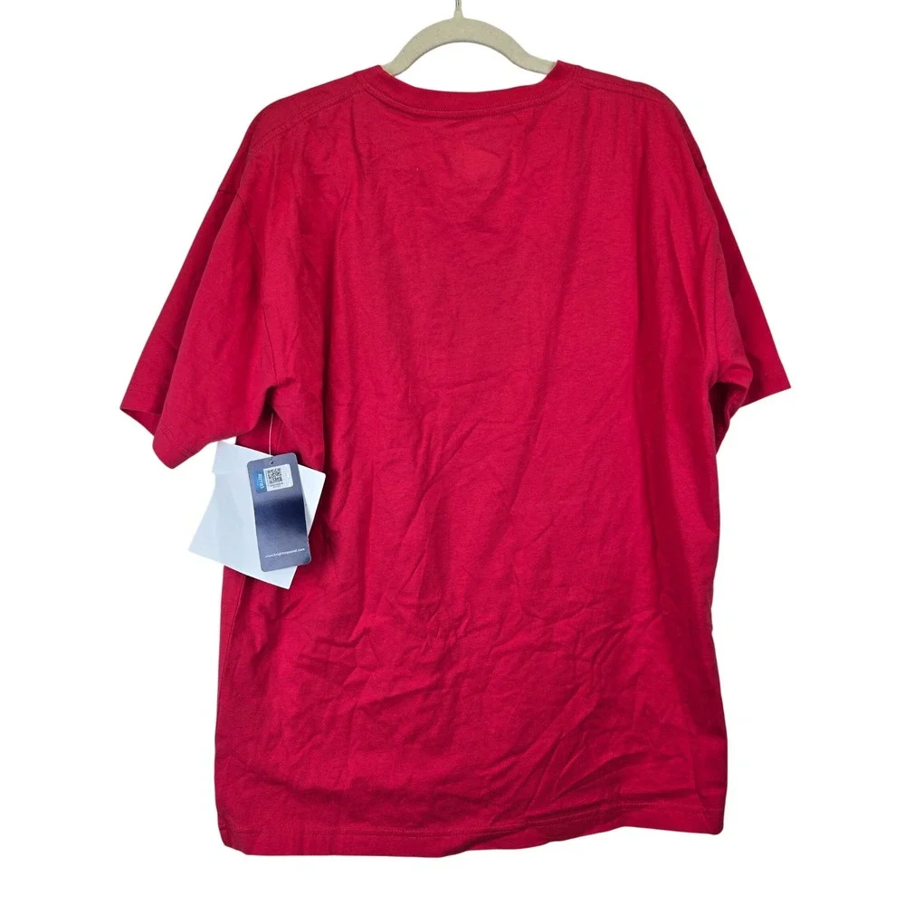 NWT ProEdge‎ Wisconsin Badgers Red Graphic T Shirt Mens Large 42/44 University